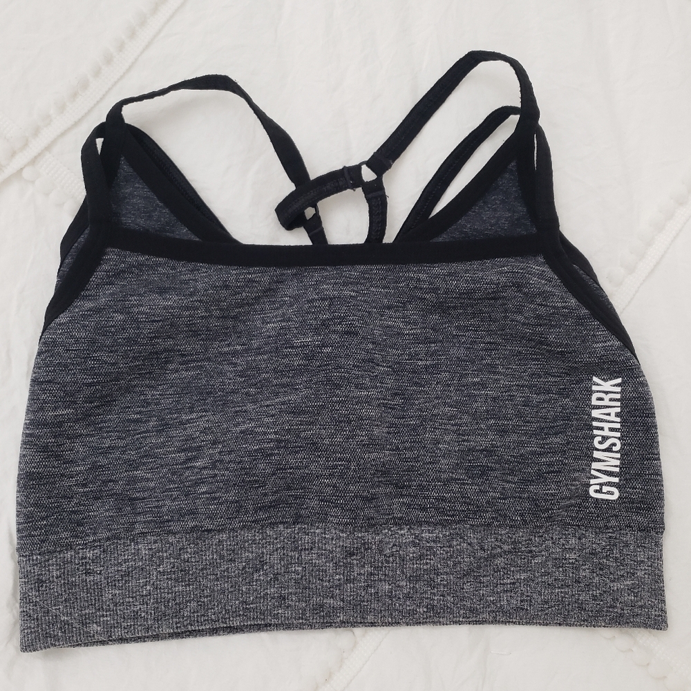 Gymshark Sports Bra, Black, Size XS